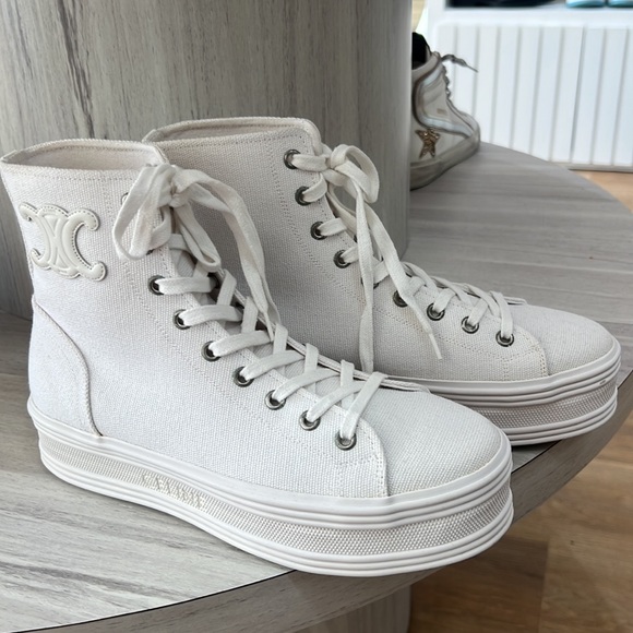 Celine High Top Triomphe Sneakers - Picture 7 of 7
